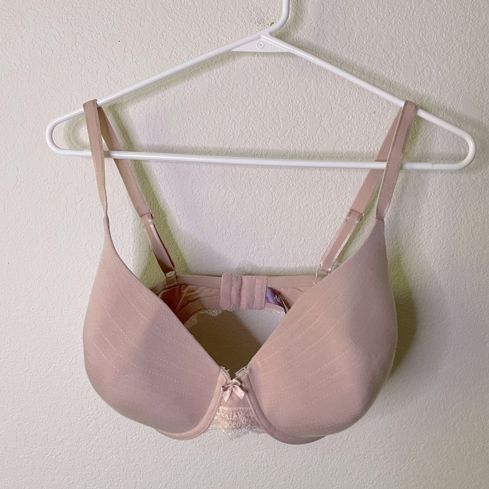 Adore Me Nude bra with lace trim